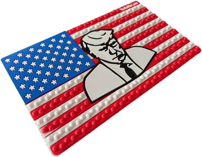 TheHatMat Dashboard Hat Mat Holder - Extra-Large Cowboy Hat Holder for Truck, Anti-Skid Pad for Accessories & Valuables, Premium Protection for Armrest, or Seat, No Adhesives Needed, Boss - Image 2